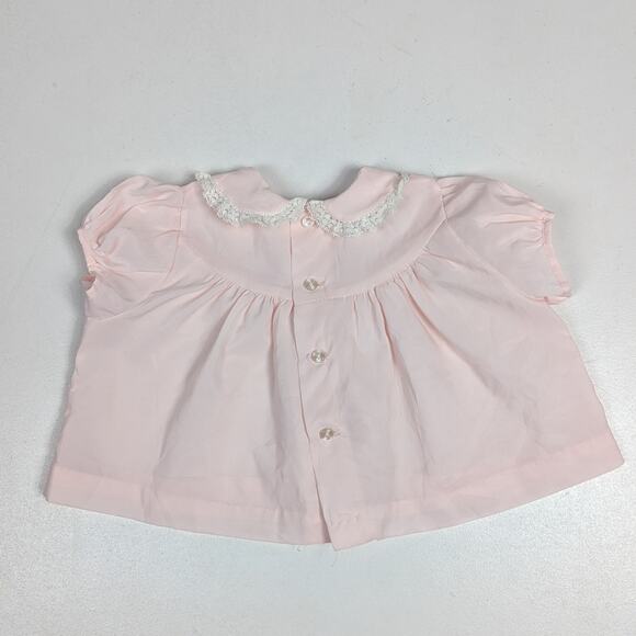 Vtg Toddle Tyke Top Baby Girls Sz 0-6m Pastel Pink Spring Dainty 60s/70s - Picture 3 of 4